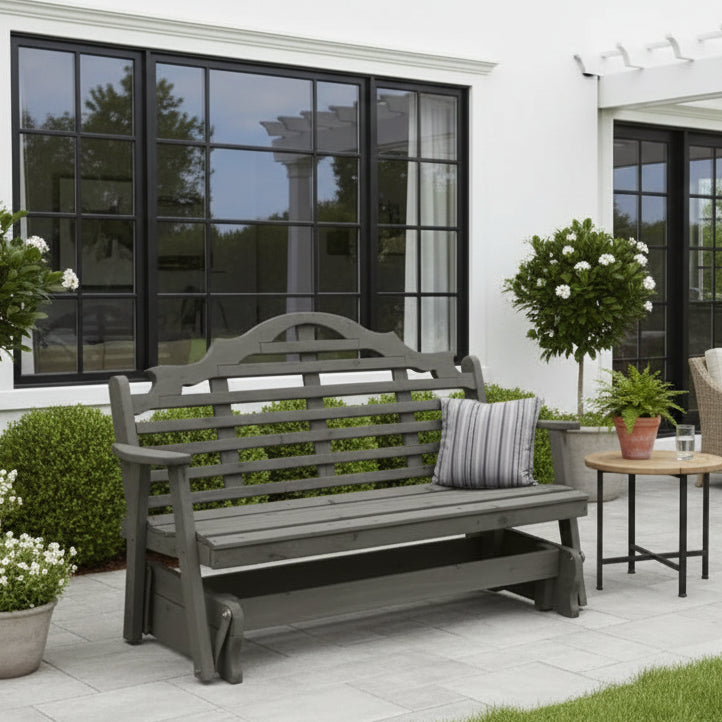 Cedar Marlboro Glider - Easy Breezy Porch Swings