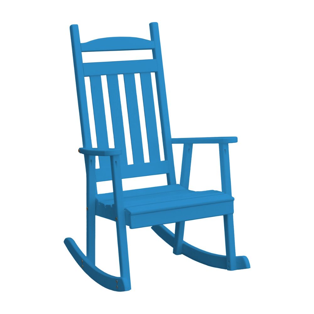 ClassicPinePorchRockerCaribeanBluePaint