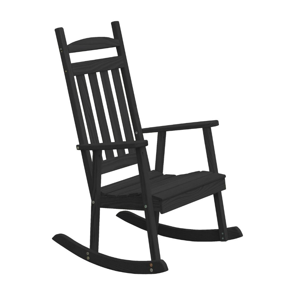 ClassicPinePorchRockerCharcoalStain