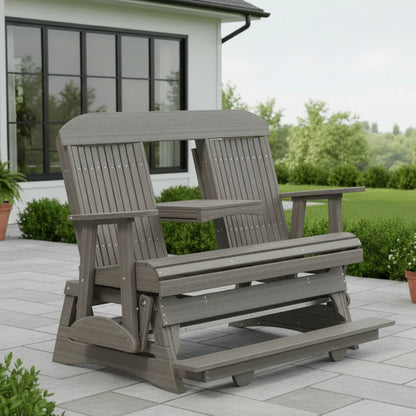 5-Foot Classic Balcony Glider by LuxCraft - Easy Breezy Porch Swings