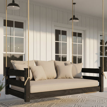 wood swing bed pine twin size