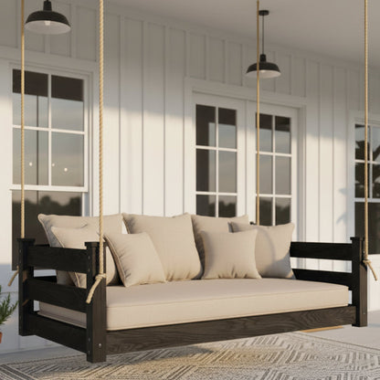 wood swing bed pine twin size