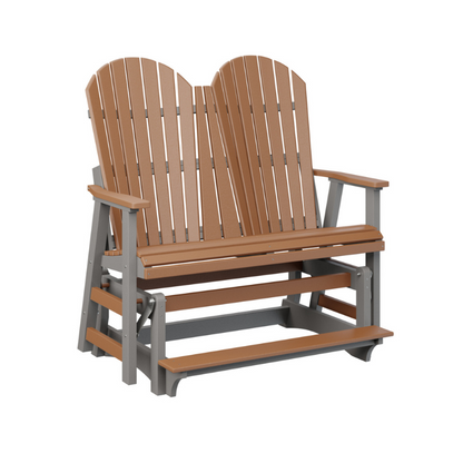 Comfo Back Double Counter Glider - Burgundy + Smoke Gray