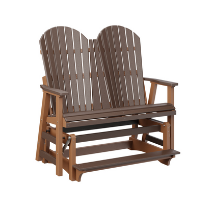 Comfo Back Double Counter Glider - Chocolate Brown + Burgundy