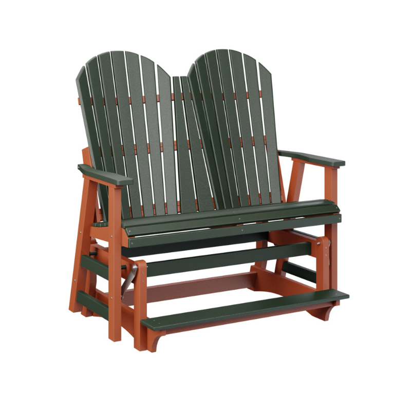 Comfo Back Double Counter Glider - Green + Mango Orange 