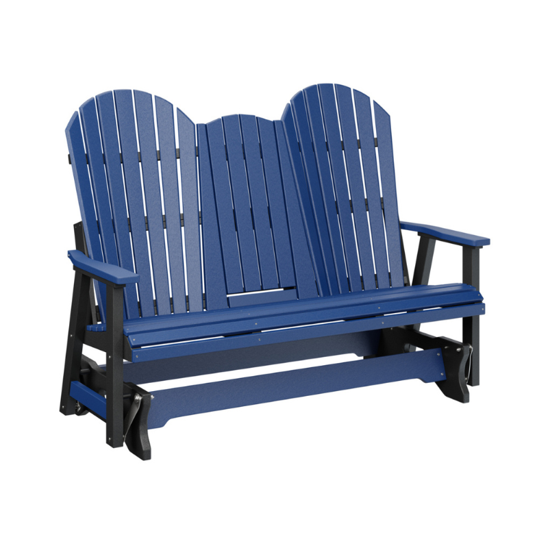 Comfo Back Three Seat Glider with Console - Pacific Blue + Black