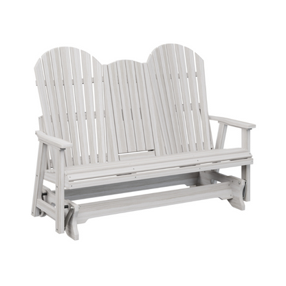 Comfo Back Three Seat Glider with Console - Wood Grain Sea Shell