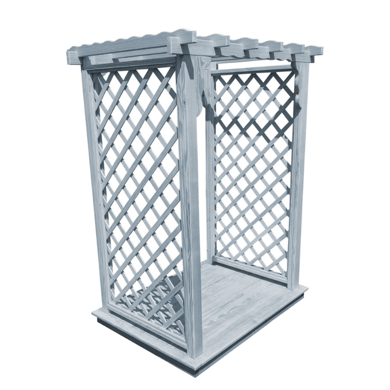 Covington Arbor + Deck - Gray Stain