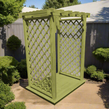 Covington Arbor + Deck - Linden Leaf Stain