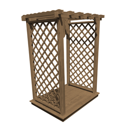 Covington Arbor + Deck - Mushroom Stain