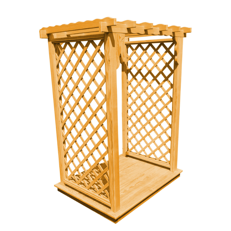 Covington Arbor + Deck - Natural Stain