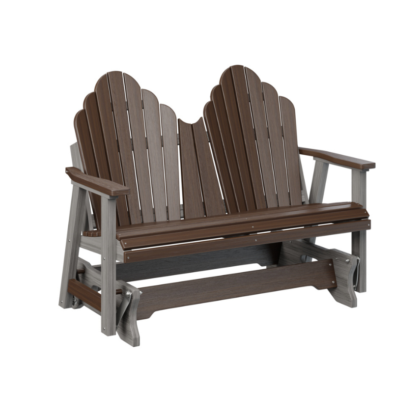 Cozi Back Double Glider - Chocolate Brown + Driftwood Gray