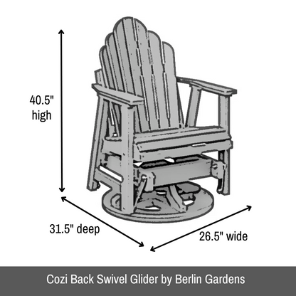 Cozi Back Swivel Glider by Berlin Gardens