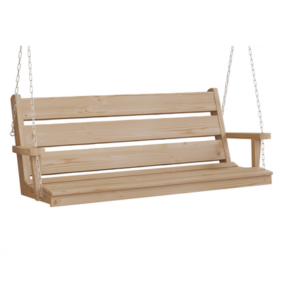 Ellwood Spruce Porch Swing - Unstained