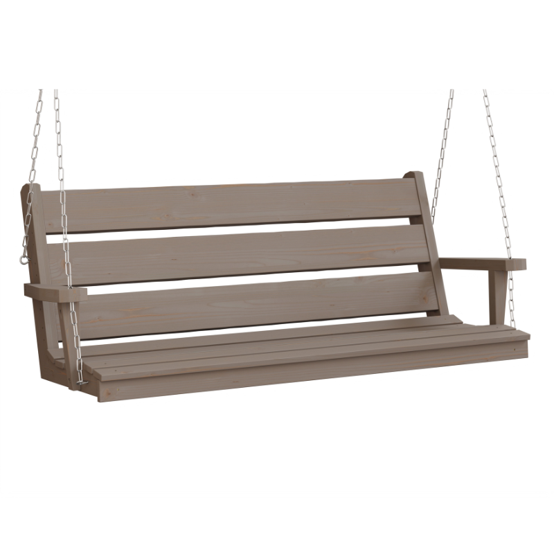 Ellwood Spruce Porch Swing - Weatherwood 