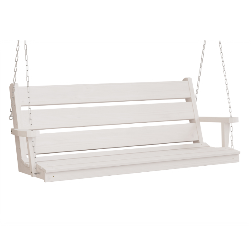 Ellwood Spruce Porch Swing - White Stain