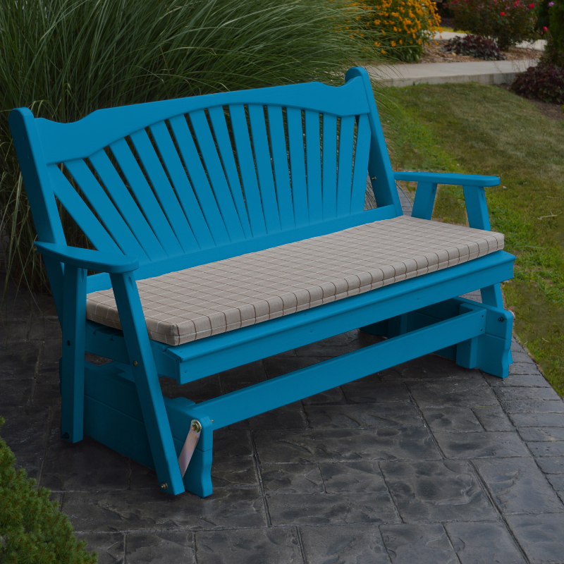 Fanback Glider - Caribbean Blue Paint