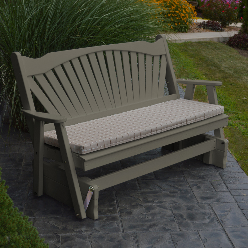 Fanback Glider - Olive Gray Paint