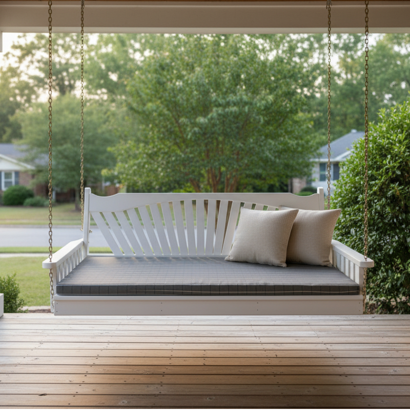 Fanback Pine Swing Bed - Easy Breezy Porch Swings