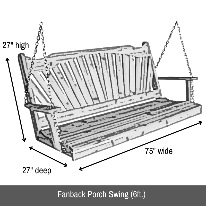 Fanback Porch Swing by A&L Furniture Co.