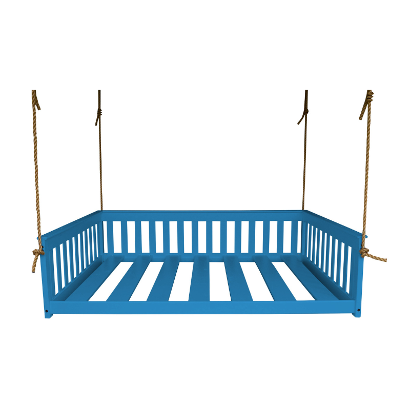 Full Mission Hanging Daybed Caribbean Blue Paint