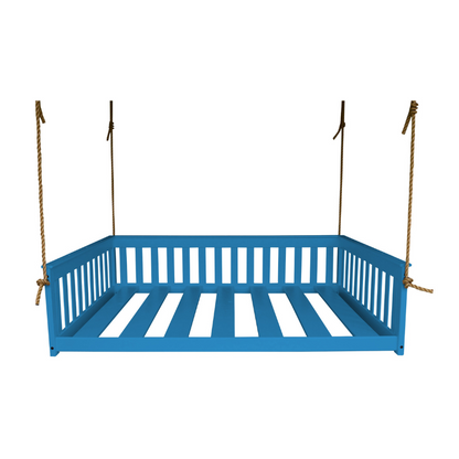 Full Mission Hanging Daybed Caribbean Blue Paint