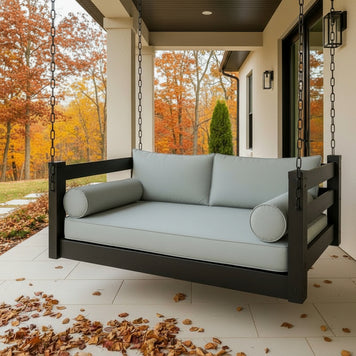 All Inclusive Swing Bed Package with Cushions - Easy Breezy Porch Swings