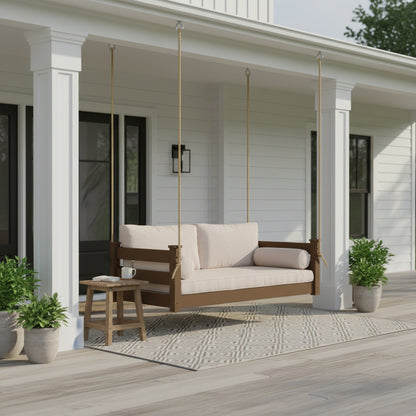 Heritage Porchcraft Classic Wood Swing Bed - Easy Breezy Porch Swings