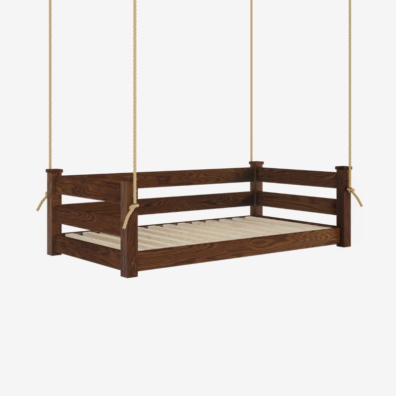 Heritage Porchcraft Classic Wood Swing Bed - Easy Breezy Porch Swings