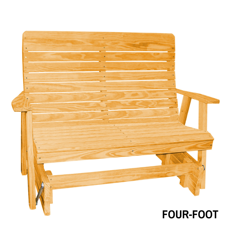 Highback Pressure Treated Porch Glider2 - Unstained 4 ft