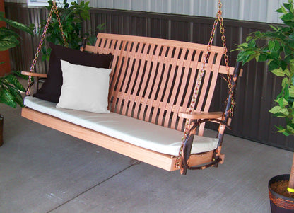 Hickory Porch Swing - Easy Breezy Porch Swings