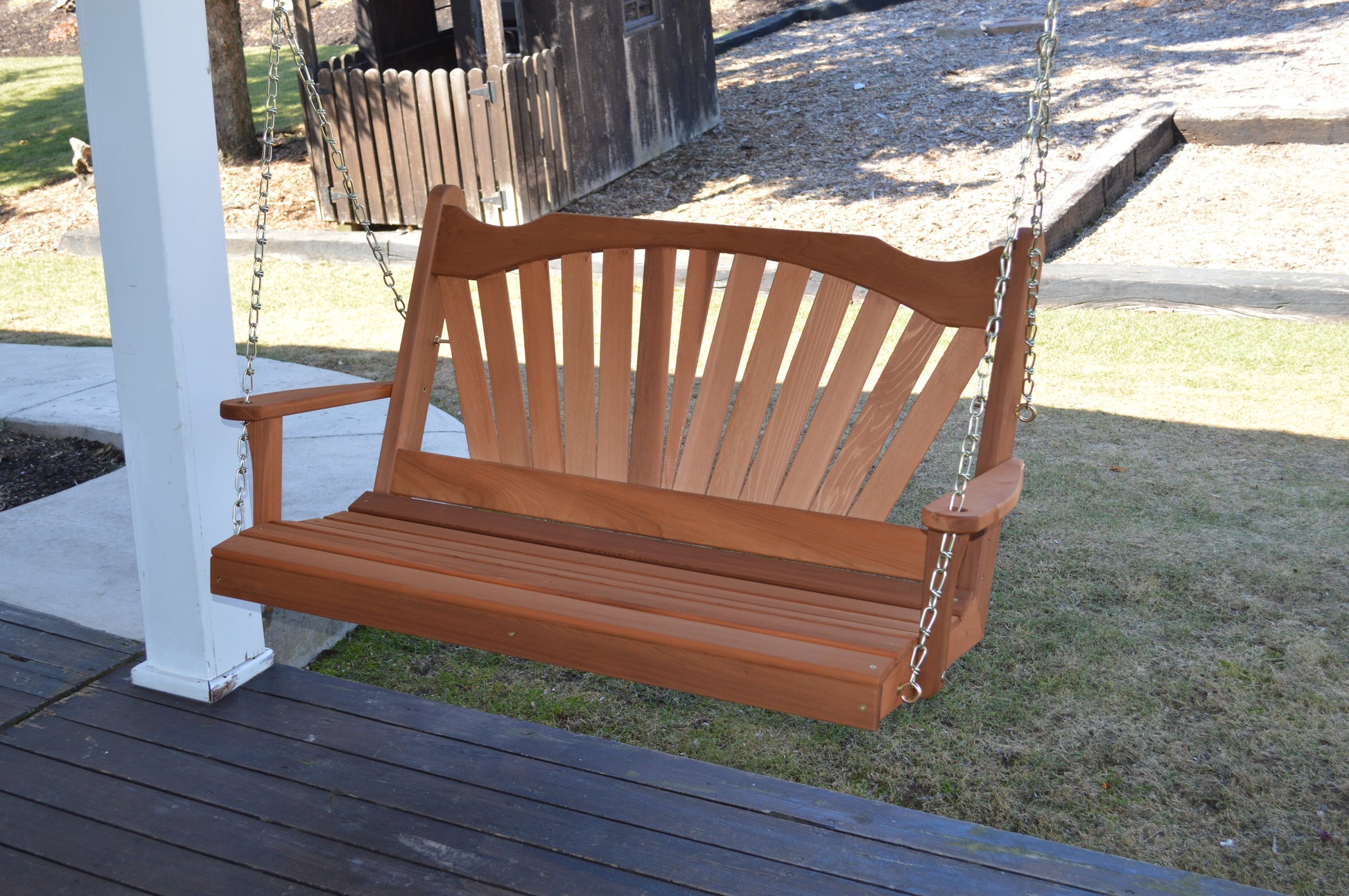 Fanback Porch Swing - Easy Breezy Porch Swings