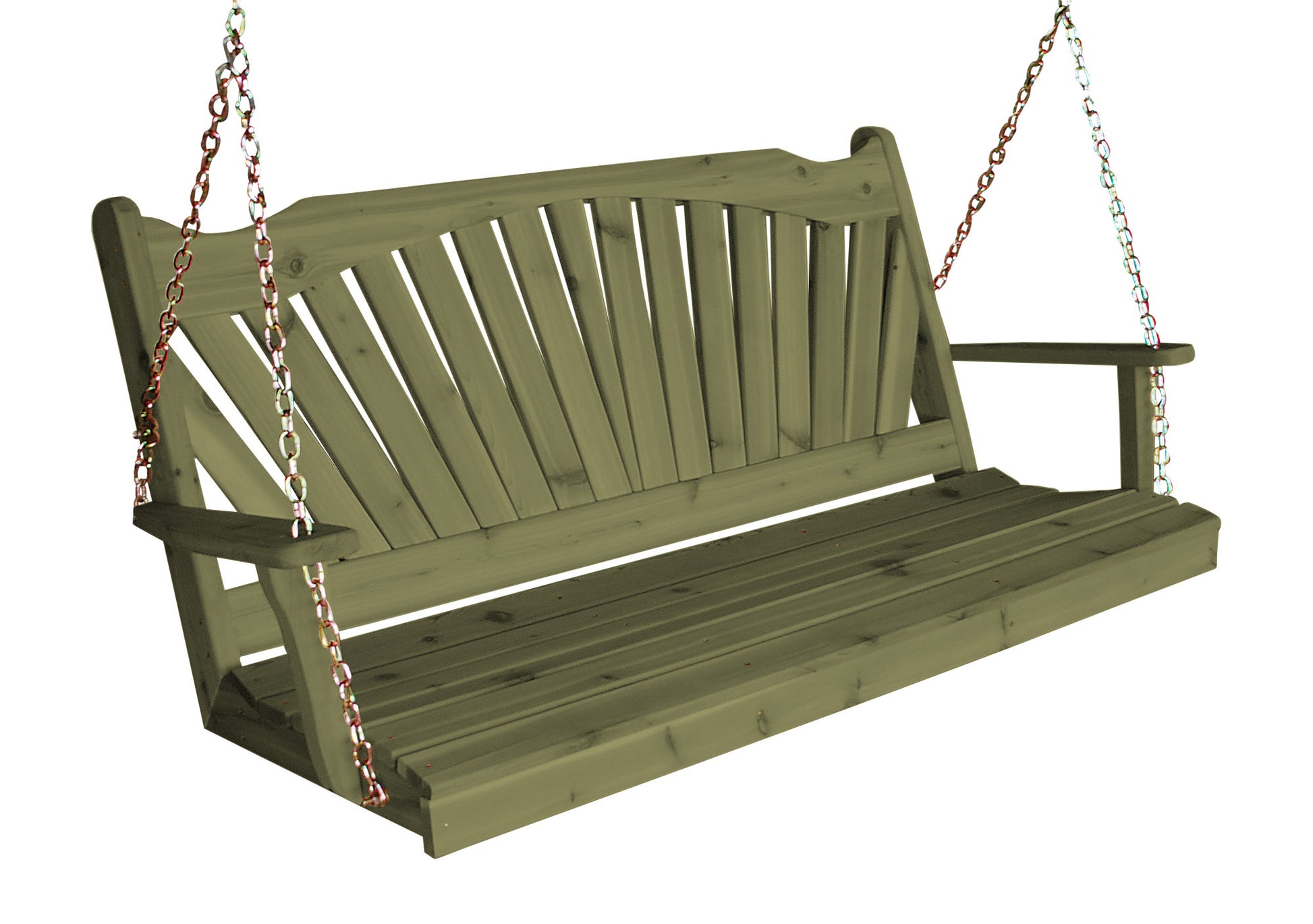 Fanback Porch Swing - Easy Breezy Porch Swings