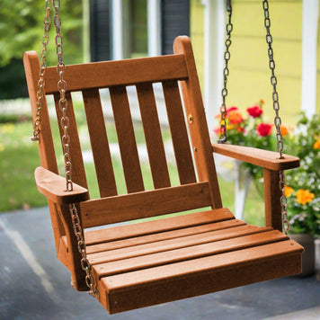 Traditional English Chair Swing - Easy Breezy Porch Swings