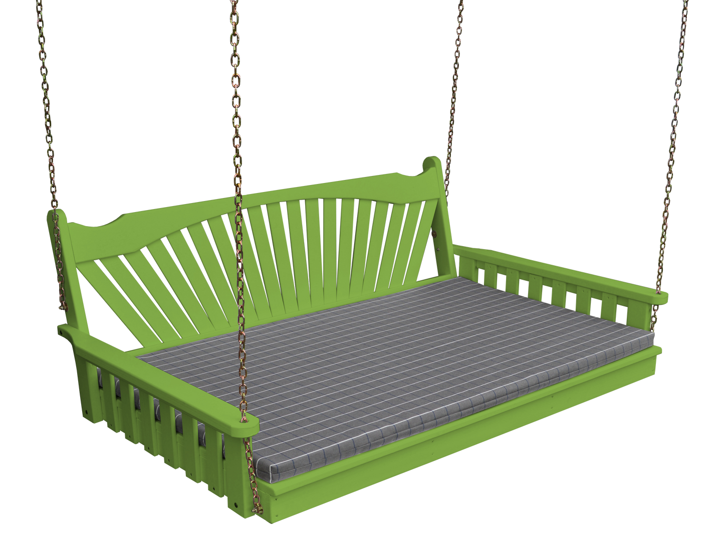 Fanback Pine Swing Bed - Easy Breezy Porch Swings