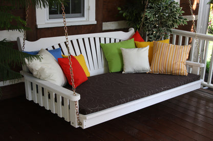 Fanback Pine Swing Bed - Easy Breezy Porch Swings