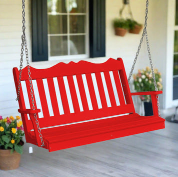 Royal English Poly Porch Swing - Easy Breezy Porch Swings