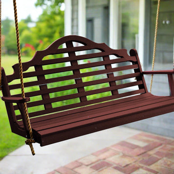 Marlboro Poly Porch Swing - Easy Breezy Porch Swings