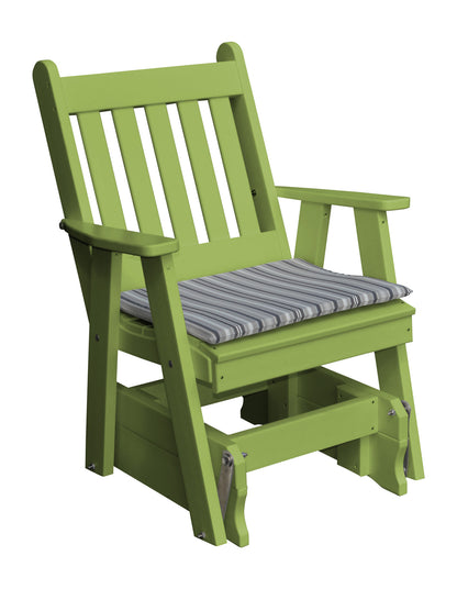 Poly Traditional English Gliding Chair - Easy Breezy Porch Swings