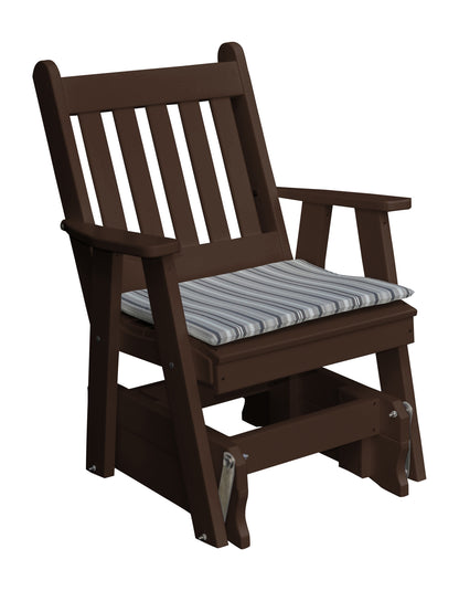 Poly Traditional English Gliding Chair - Easy Breezy Porch Swings