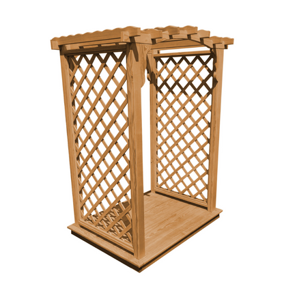 Jamesport Arbor + Deck - Cedar Stain