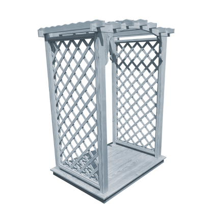 Jamesport Arbor + Deck - Gray Stain