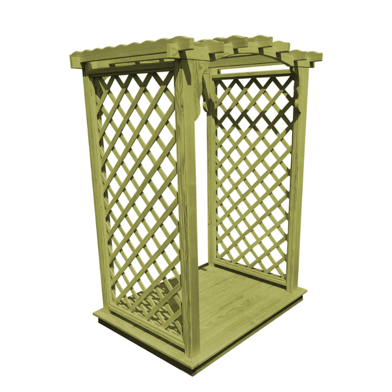 Jamesport Arbor + Deck - Linden Leaf Stain