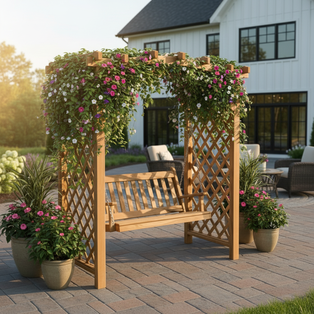 Jamesport_Arbor_Swing_-Cedar_Arbor_Trellis_and_Swings