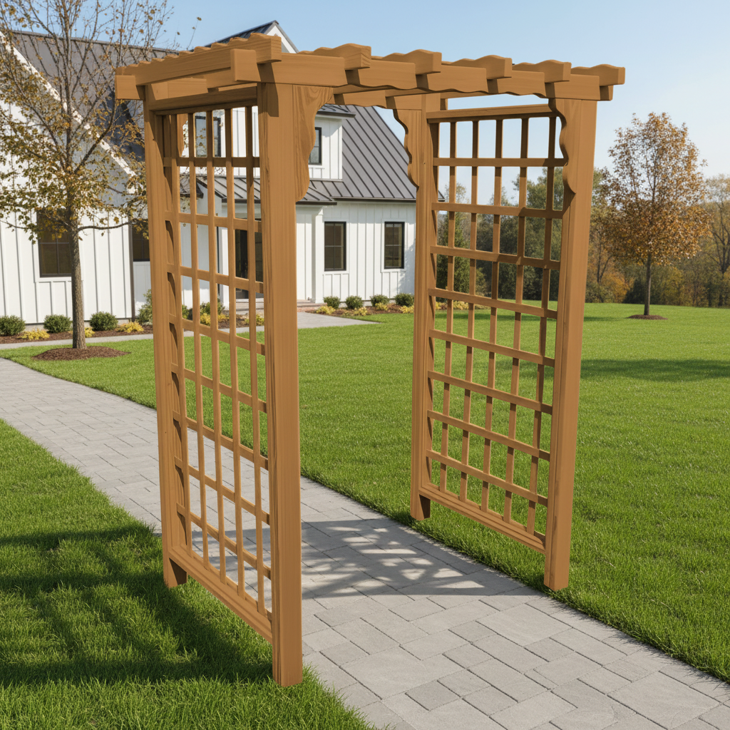 Lexington Arbor - Cedar Stain