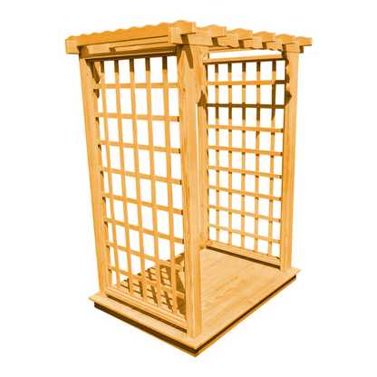 Lexington Arbor + Deck - Natural Stain