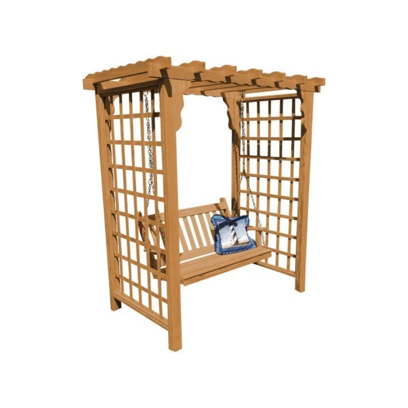 Lexington Arbor & Swing1 - Natural Stain