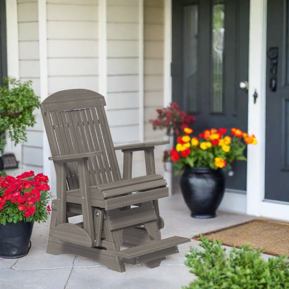 LuxCraft 2 Foot Classic Balcony Glider - Coastal Gray