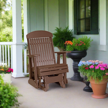 LuxCraft 2 Foot Classic Glider - Chestnut Brown