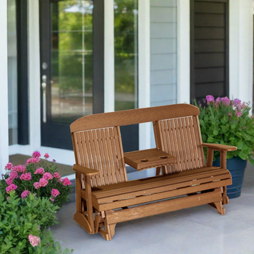 LuxCraft 5 Foot Classic Glider - Antique Mahogany